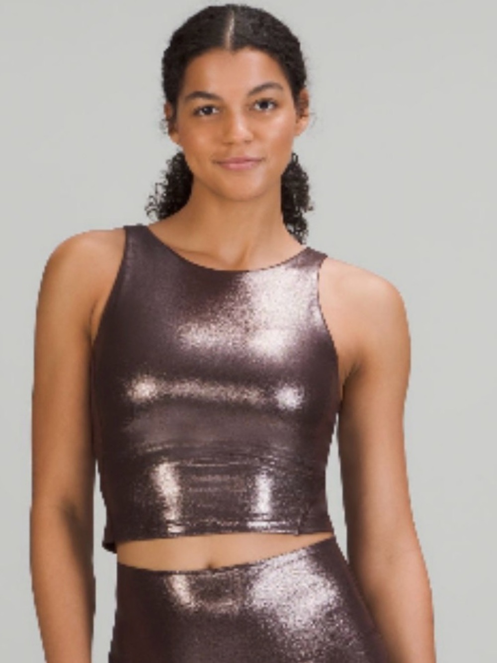 lululemon Align™ High-Neck Tank Top *Shine”, Radiate Foil Print French, 6